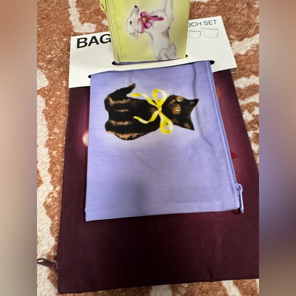 Baggu go pouch set of 3 Fancy Animals NWT - Picture 2 of 5